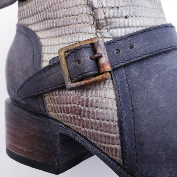 NWB FREEBIRD BY STEVEN APEX STONE MOTO BOOTS - Picture 4 of 9